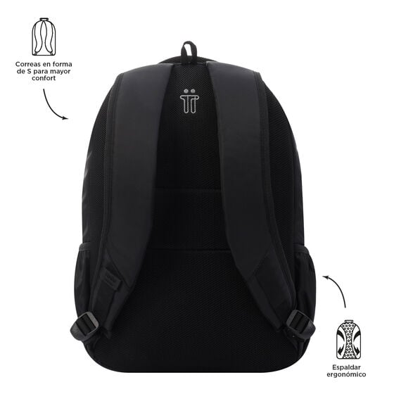Totto Backpack 44.5 x 31 x 17cm - Black