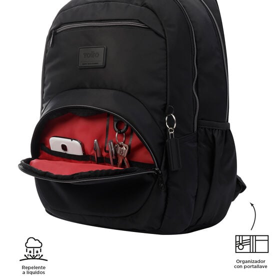 Totto Backpack 44.5 x 31 x 17cm - Black