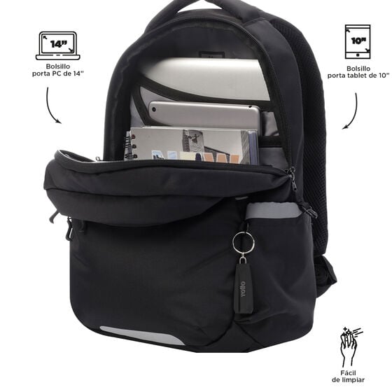 Totto Backpack 44 x 31 x 16cm - Black