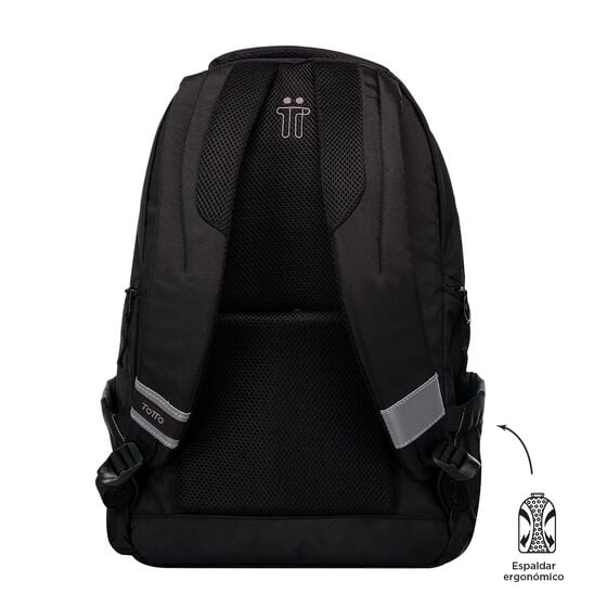 Totto Backpack 46.5 x 30.5 x 18.5cm - Black
