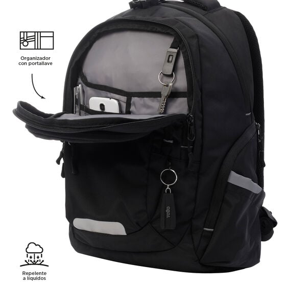 Totto Backpack 46.5 x 30.5 x 18.5cm - Black