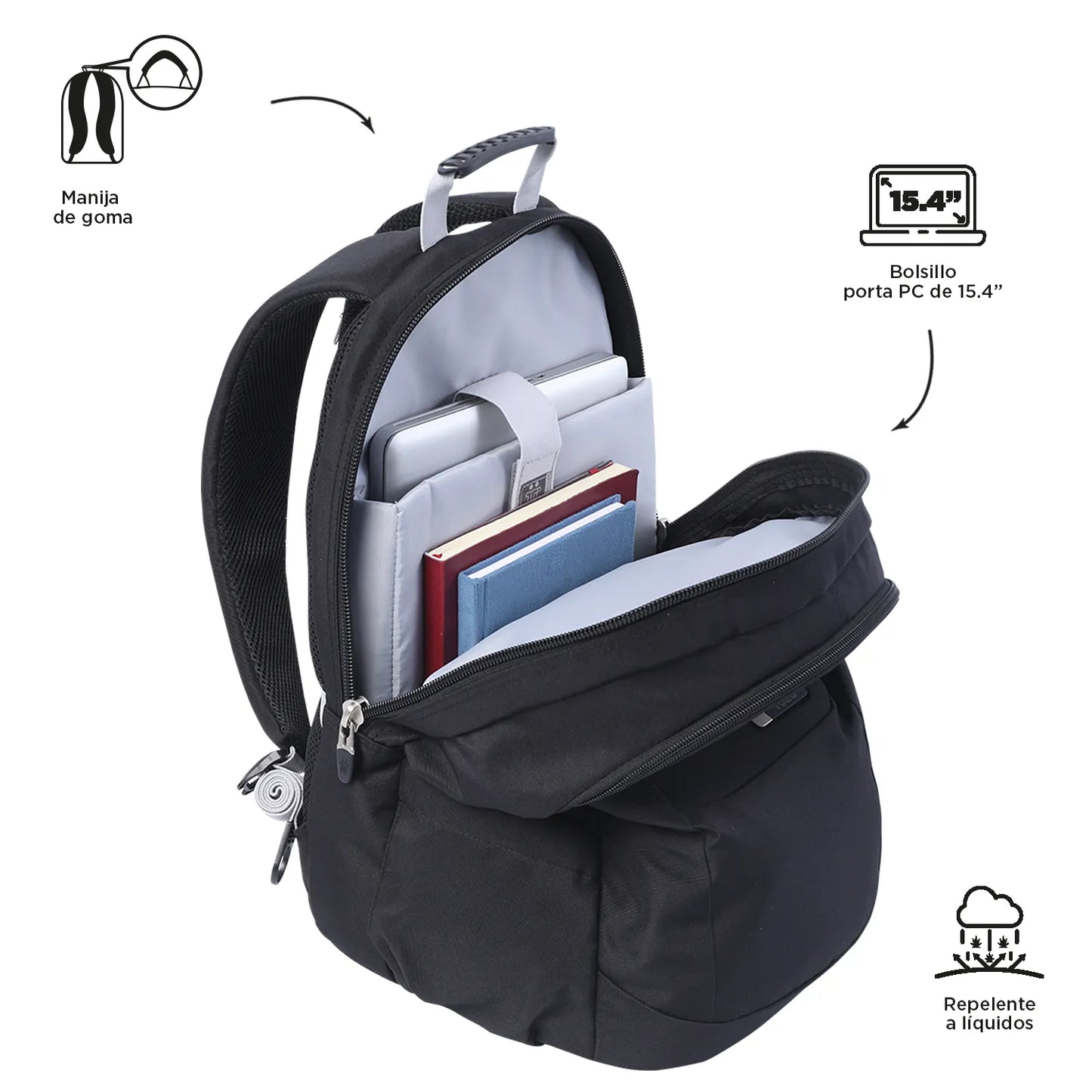 Totto Backpack 48 x 33 x 25cm - Black