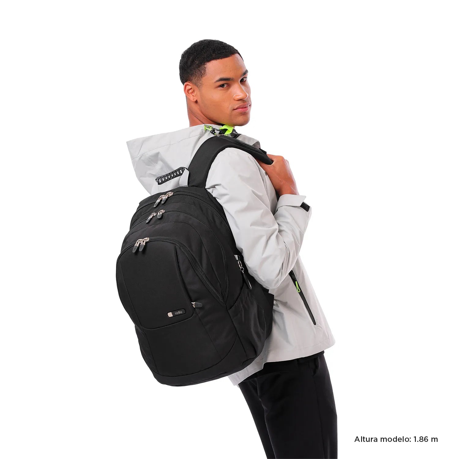 Totto Backpack 48 x 33 x 25cm - Black