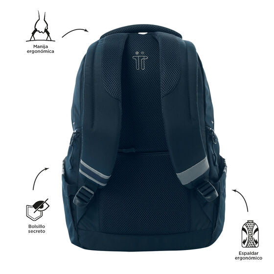 Totto Backpack 46.5 x 30.5 x 18.5cm - Blue