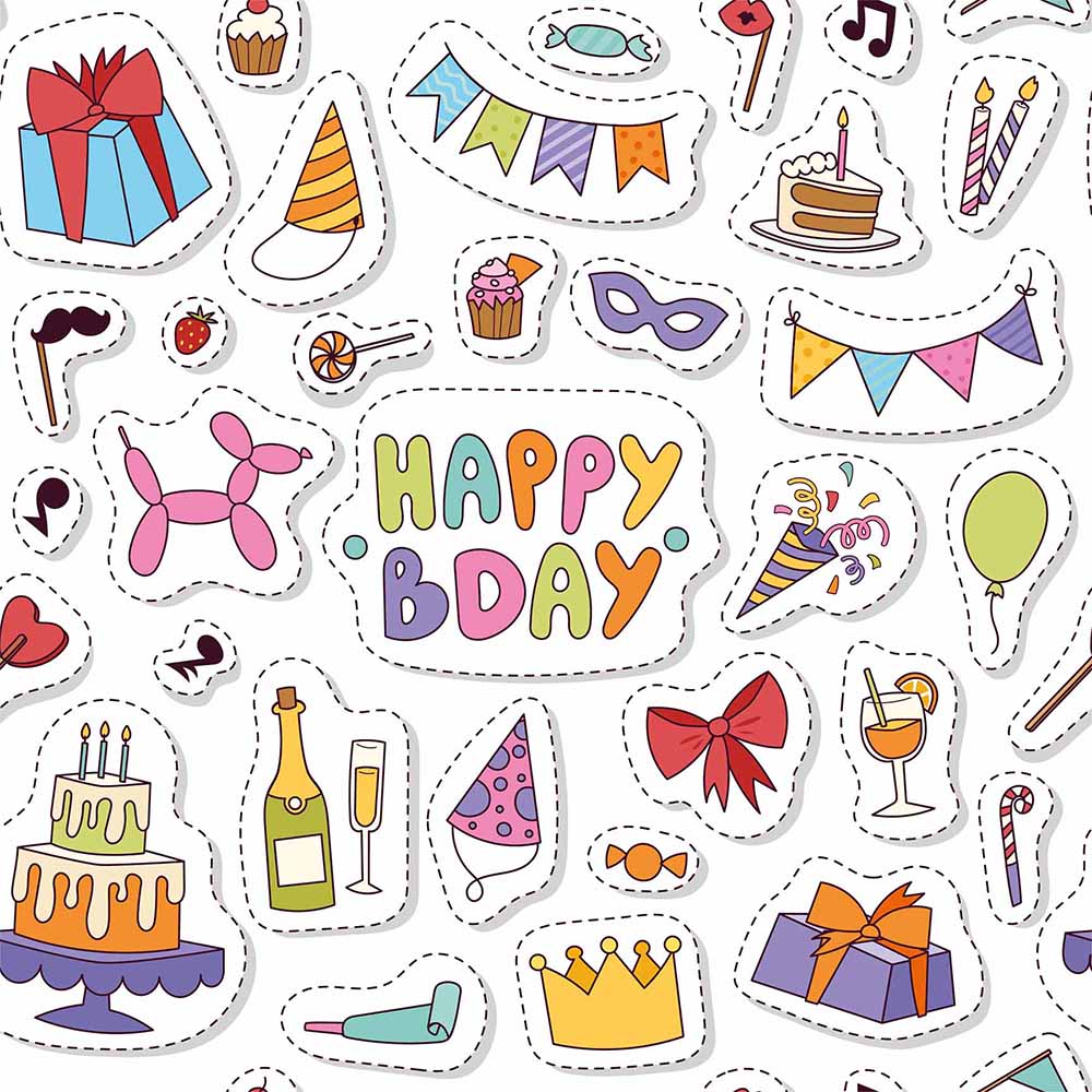 Gift Wrapping Paper Single Sheet 50 x 70cm - Happy Birthday