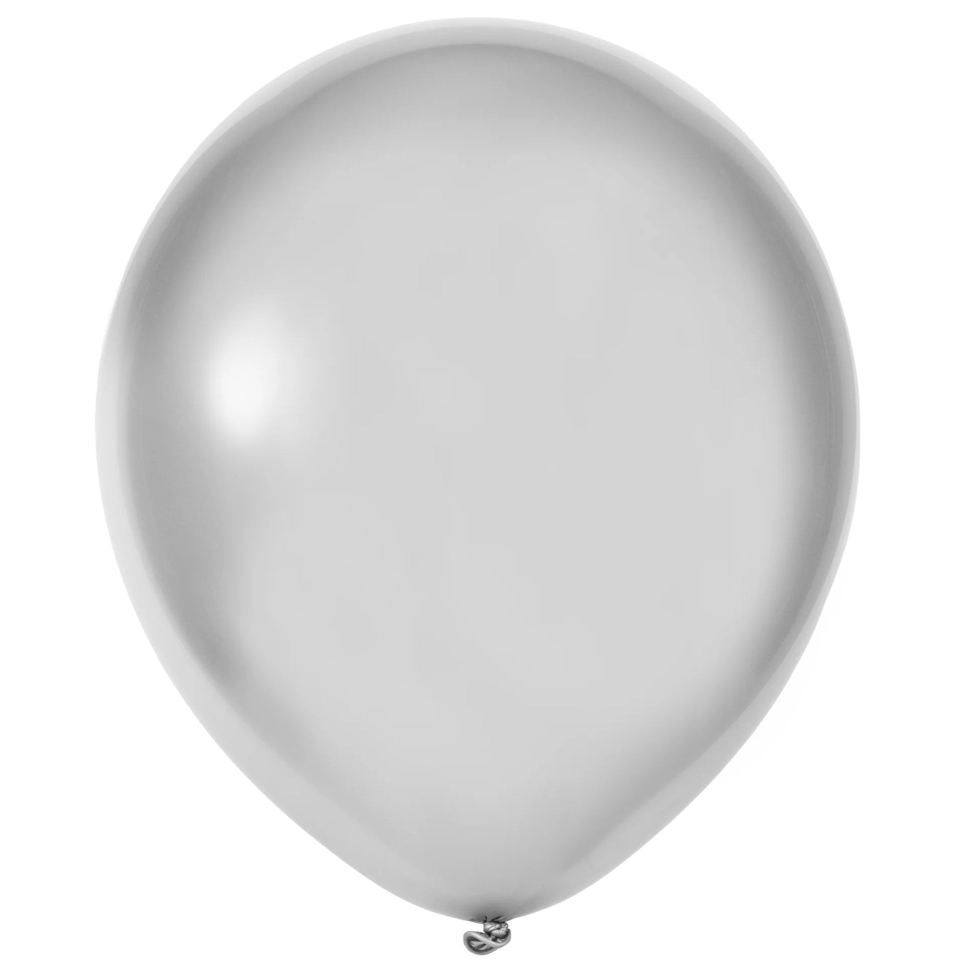 Air-Fill 10" Balloons A Pack Of 100pcs - Silver
