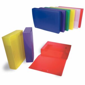 My Desk Plastic Box File 34 x 25 x 5cm x 1pc Assortment