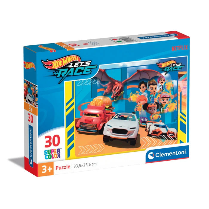 Clementoni Super Color Netflix 30pcs Puzzle 3+ - Hot Wheels