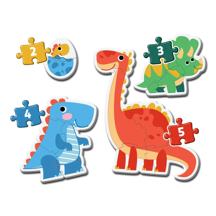 Clementoni Super Color My First Puzzles 2+ - Dinos