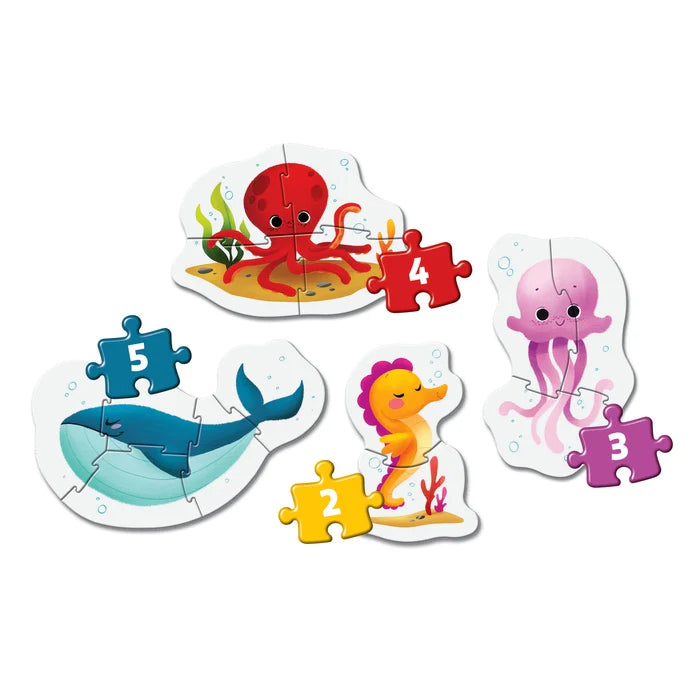 Clementoni Super Color My First Puzzles 2+ - Sea Life