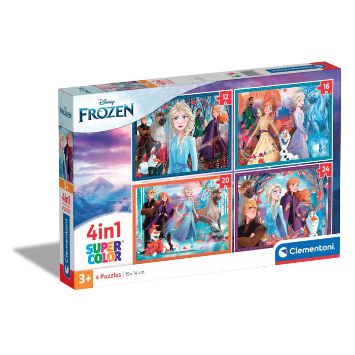 Clementoni Super Color Disney 4 In 1 Puzzles 3+ - Frozen
