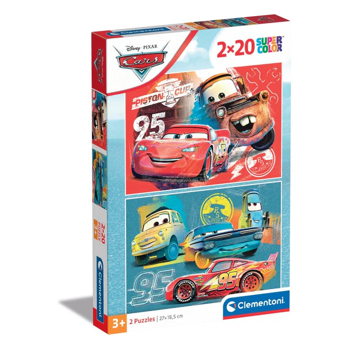 Clementoni Super Color Disney/Pixar 2 x 20pcs Puzzles 3+ - Cars