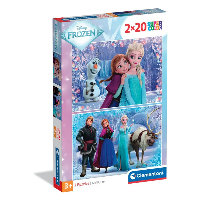 Clementoni Super Color Disney 2 x 20pcs Puzzles 3+ - Frozen