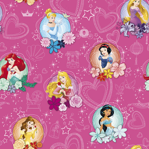 Gift Wrapping Paper Single Sheet 50 x 70cm - Disney Princesses