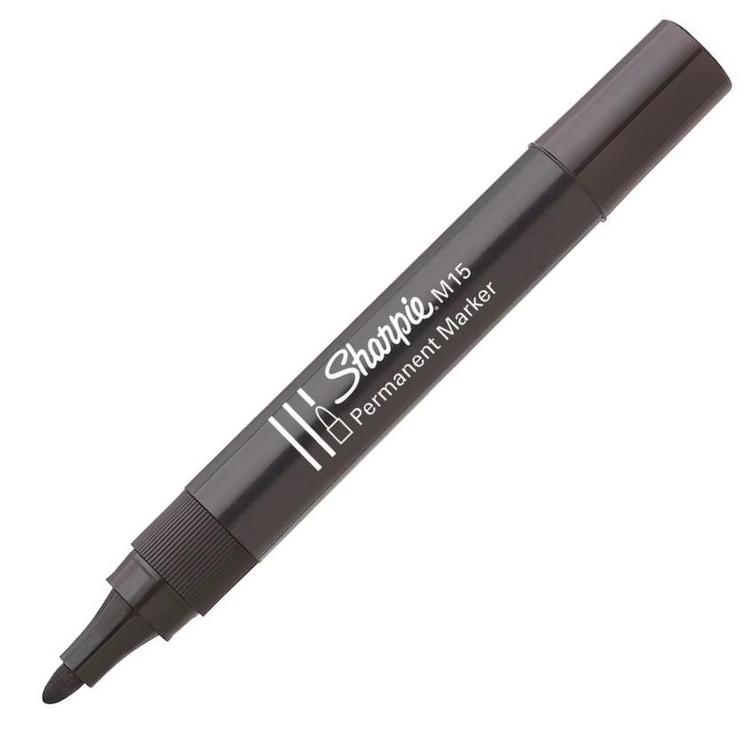 Sharpie M15 Permanent Marker - Black Round Tip