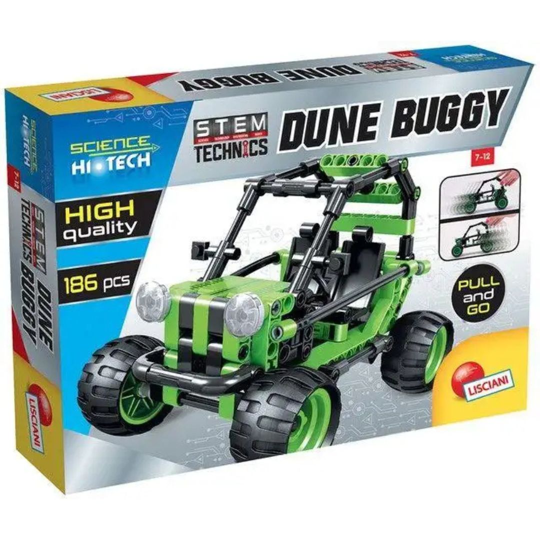 Lisciani Science Hi Tech Stem Technics Build And Play Dune Buggy 186pc