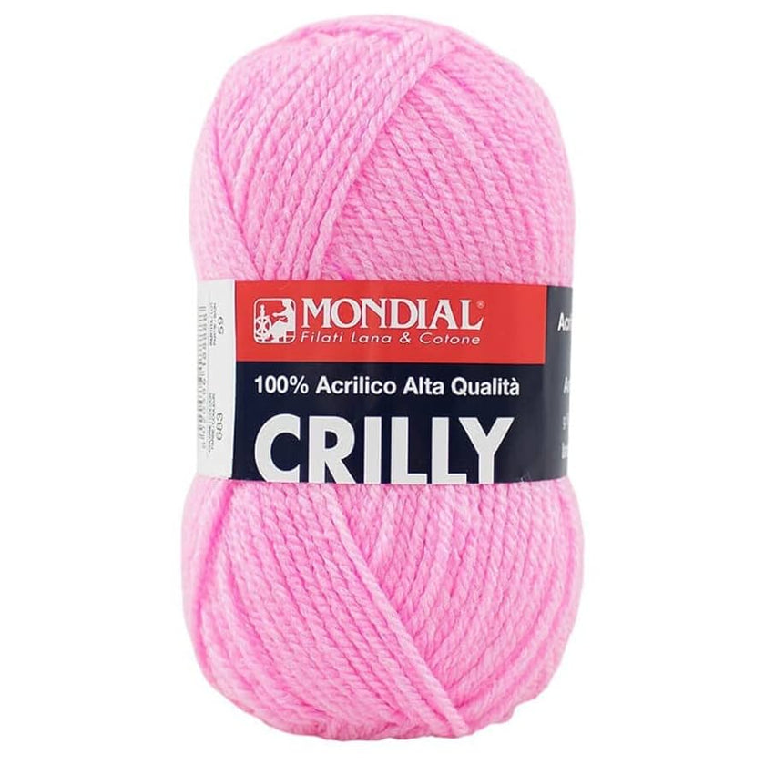 Mondial Crilly 100% Acrylic Wool - 683 / Pink