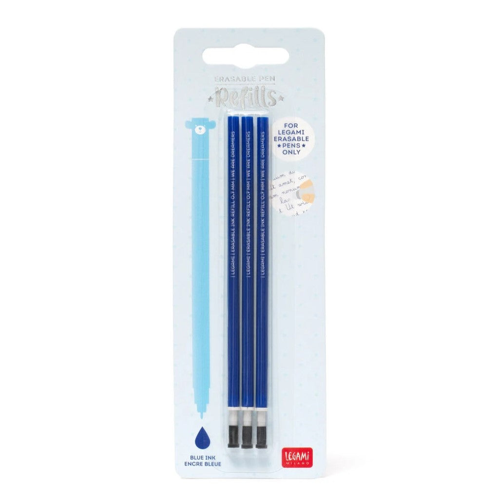 Legami Erasable Gel Pen Refill - Blue Ink