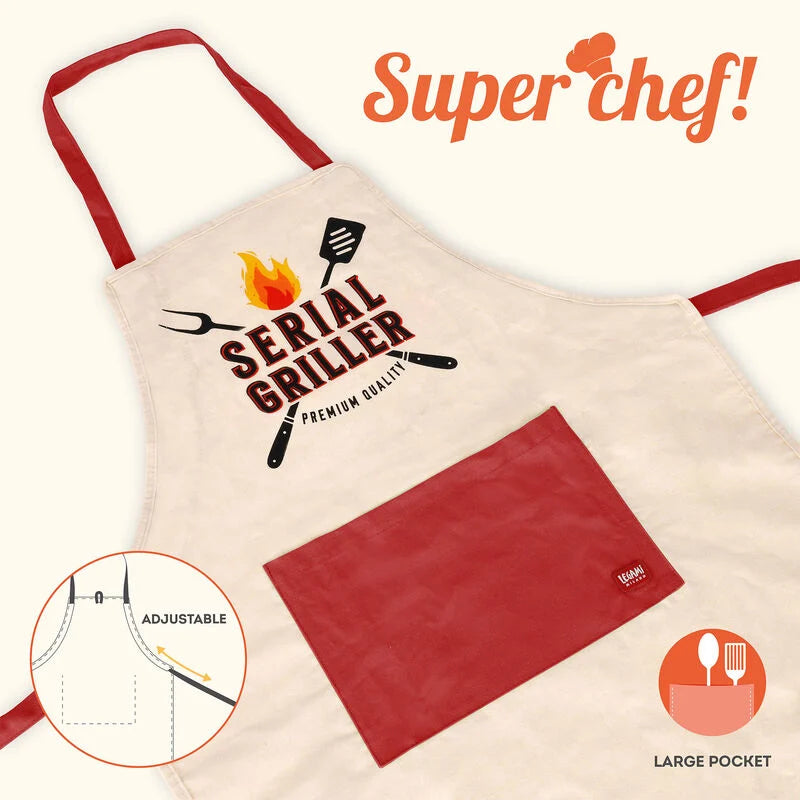 Legami Super Chef Kitchen Apron - Serial Griller