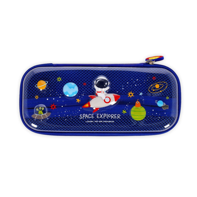 Legami Rigid Transparent Pencil Case - WonderWow - Space