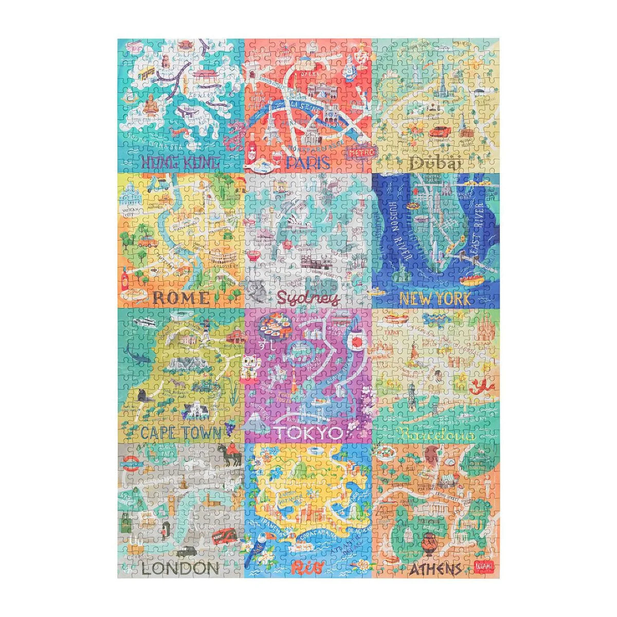 Legami 1000 Piece Puzzle - Cities