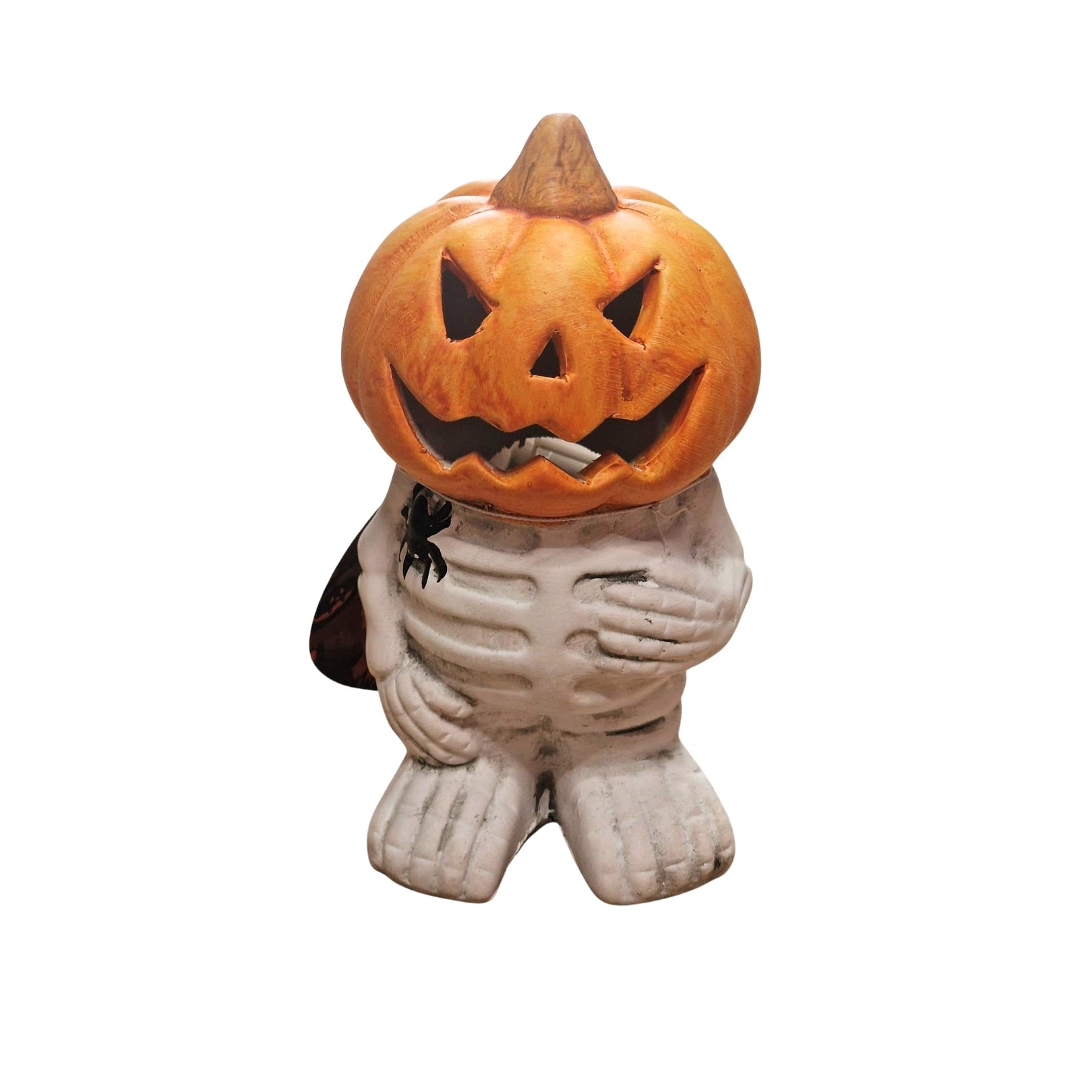 Halloween Skeleton Pumpkin with Lights 14.5cm