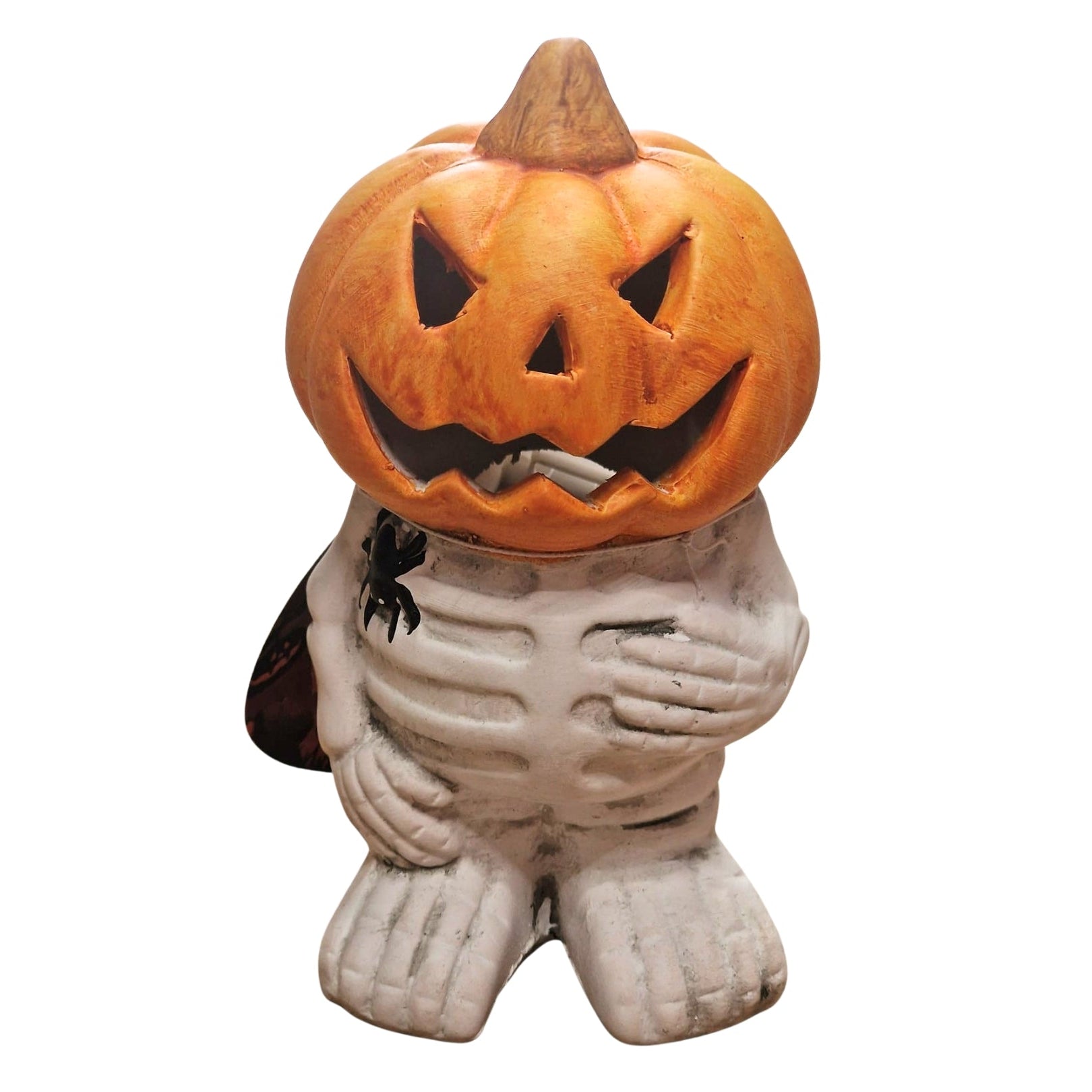 Halloween Skeleton Pumpkin with Lights 20cm