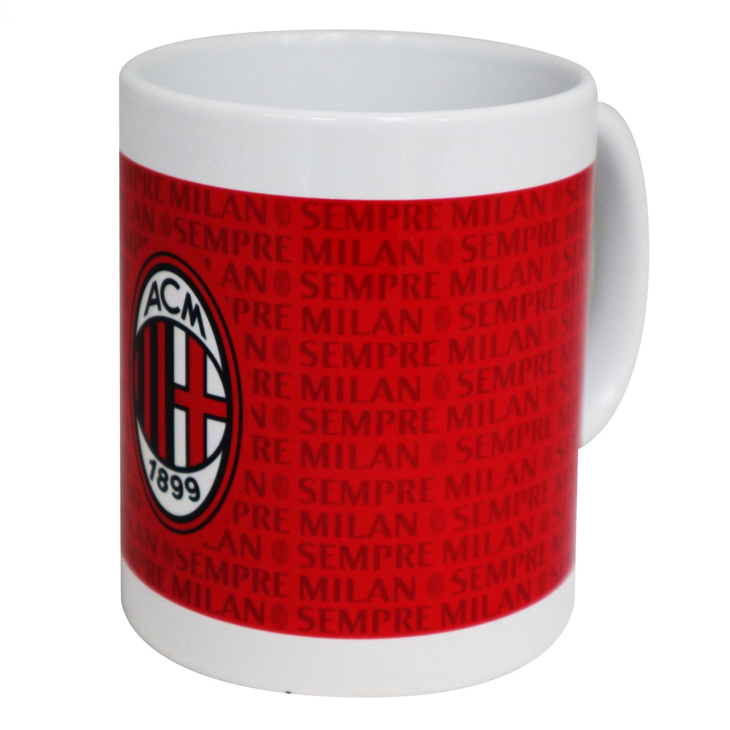 Milan FC Ceramic Mug White With Red Print