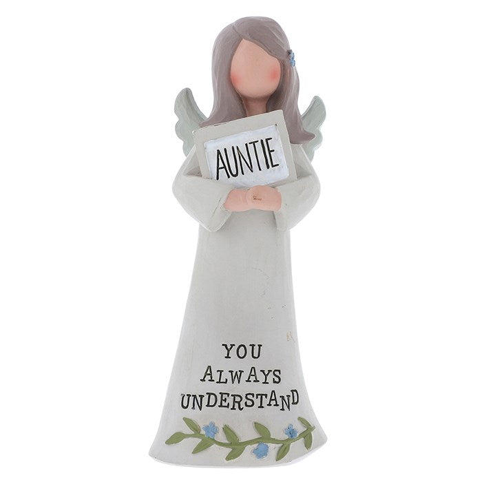 Feather & Grace Angel Figurine - Auntie