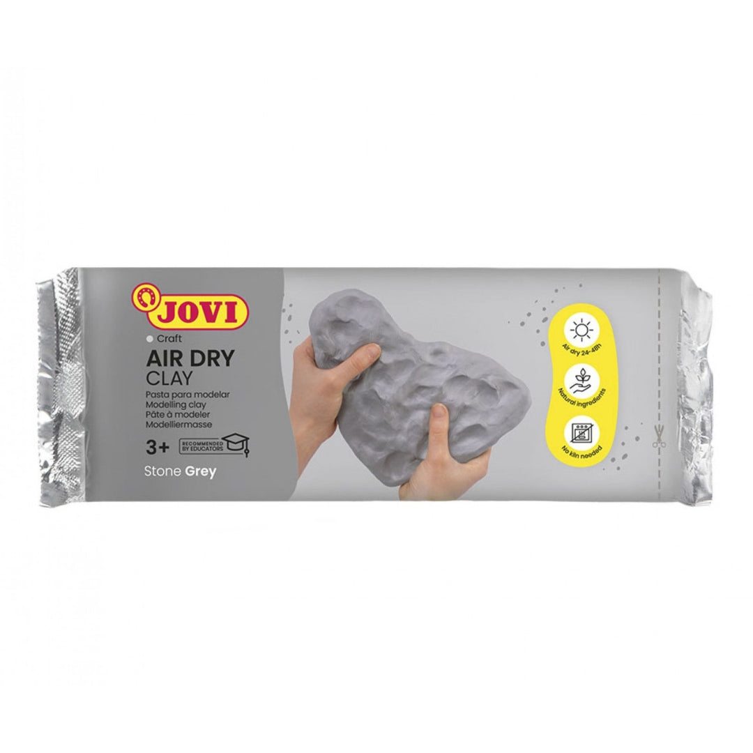 Jovi Air Dry Modelling Clay - Grey - Various Sizes