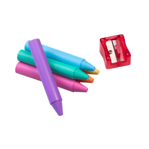 Jovi Pastel Jumbo Thick Wax Crayons x60 + Sharpener