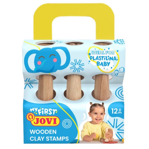 Jovi My First Wooden Clay Stamps A Pack Of 3pcs 12m+