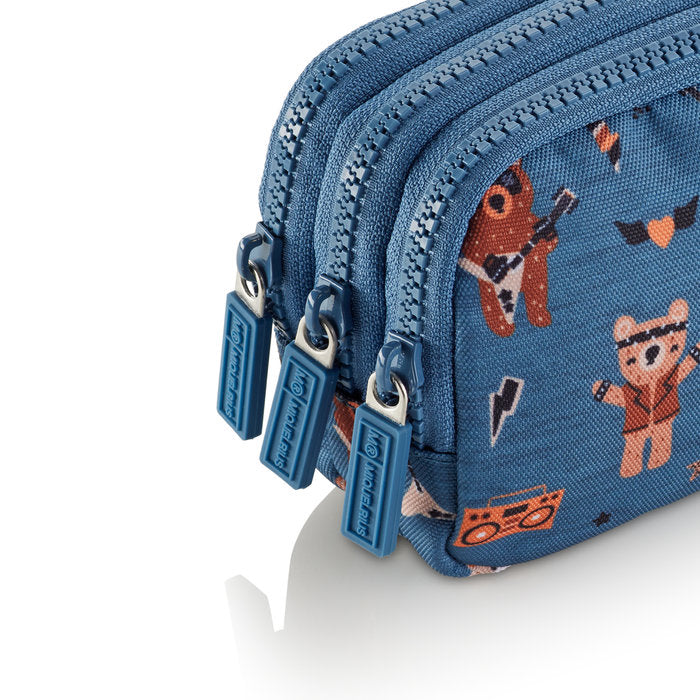 Miquelrius Triple Rectangular Pencil Case 21 x 10.5 x 6cm - Rock Star