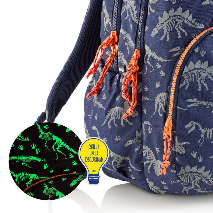 Miquelrius Backpack 27L 41 x 28 x 16.5cm - Dino World Glow In The Dark