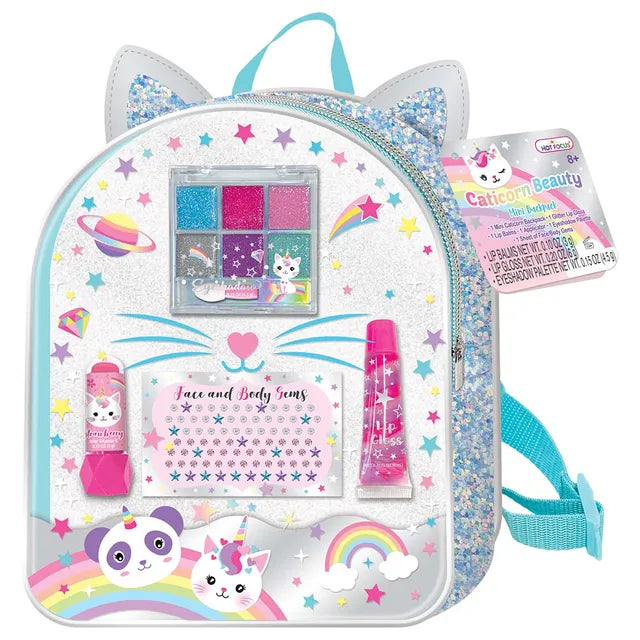 Hot Focus Cat Unicorn Nail Beauty Set Backpack