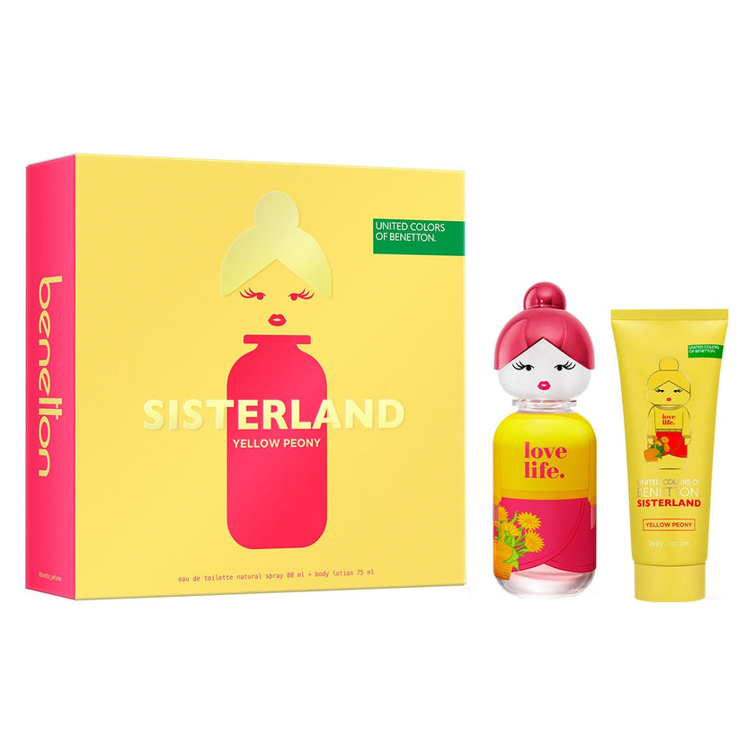 U.C.O.B. Sisterland Gift Set Eau De Toilette 80ml & Body Lotion 75ml - Yellow Peony