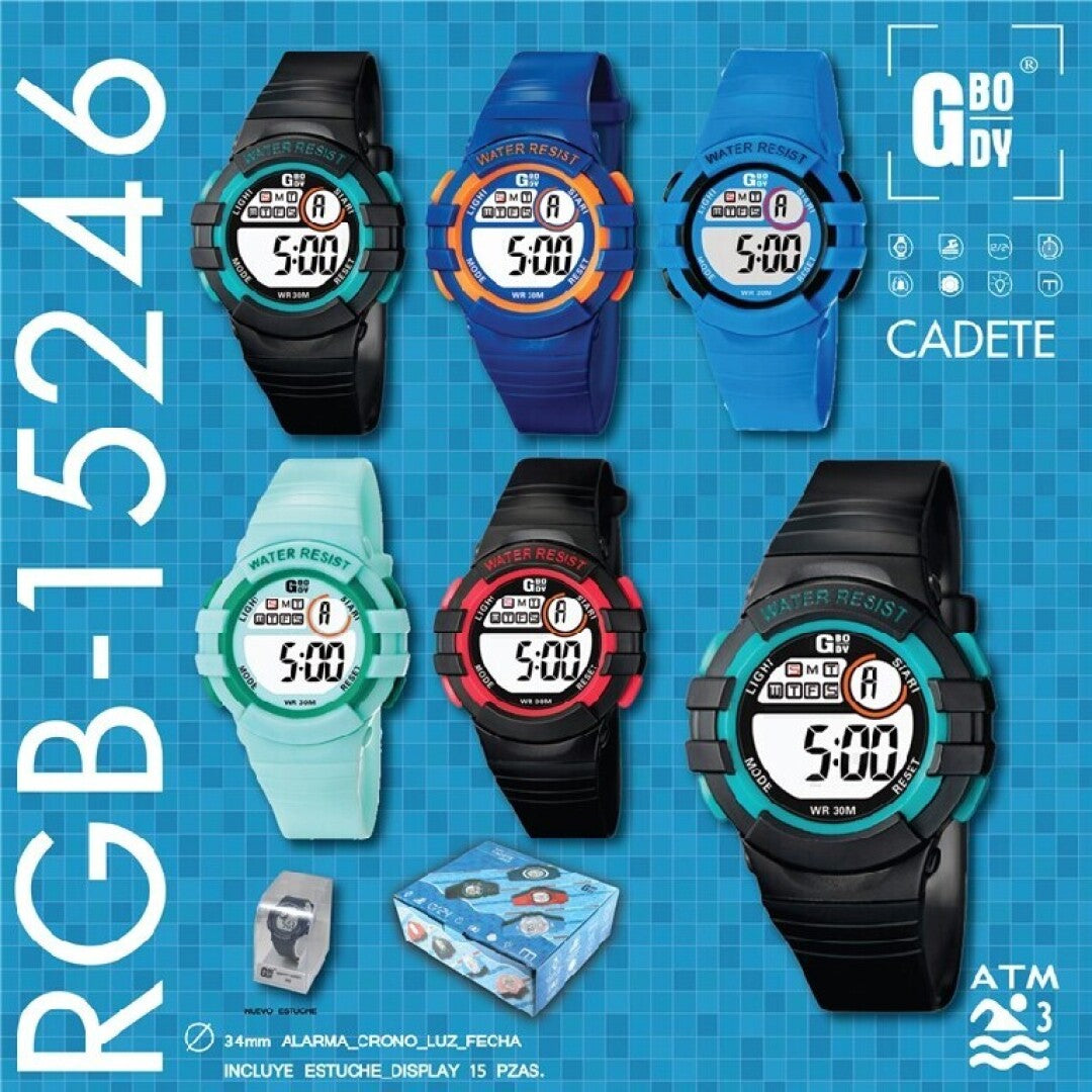Kids Wrist Watch RGB-15246 x 1pc Assortment