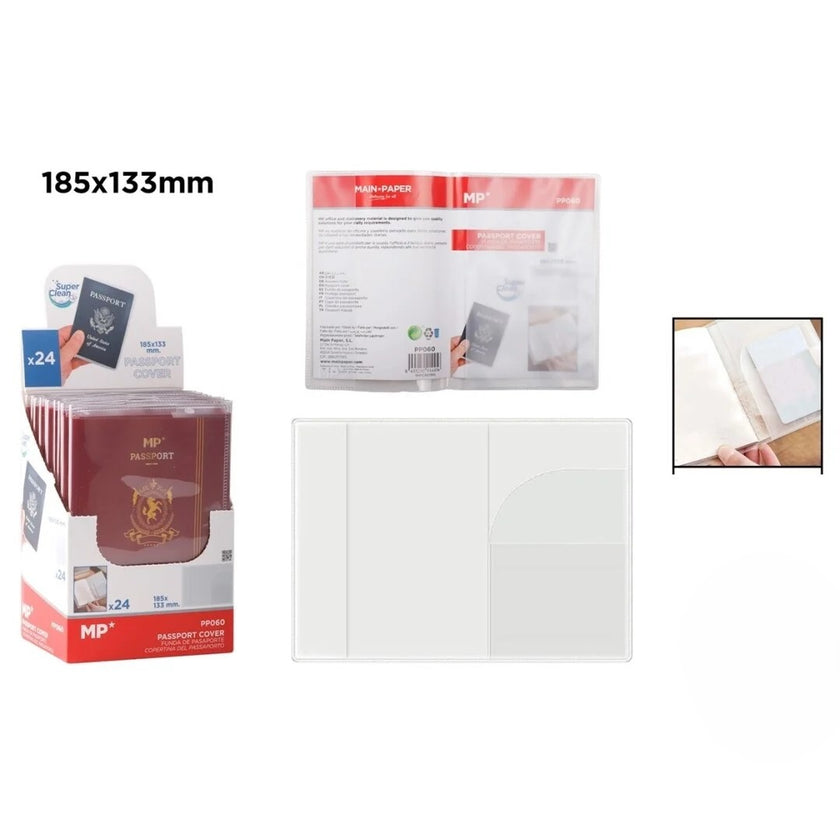 Main Paper Transparent Passport Cover