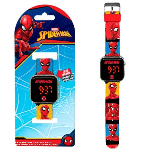 Digital LED Wrist Watch - Spider-Man Black