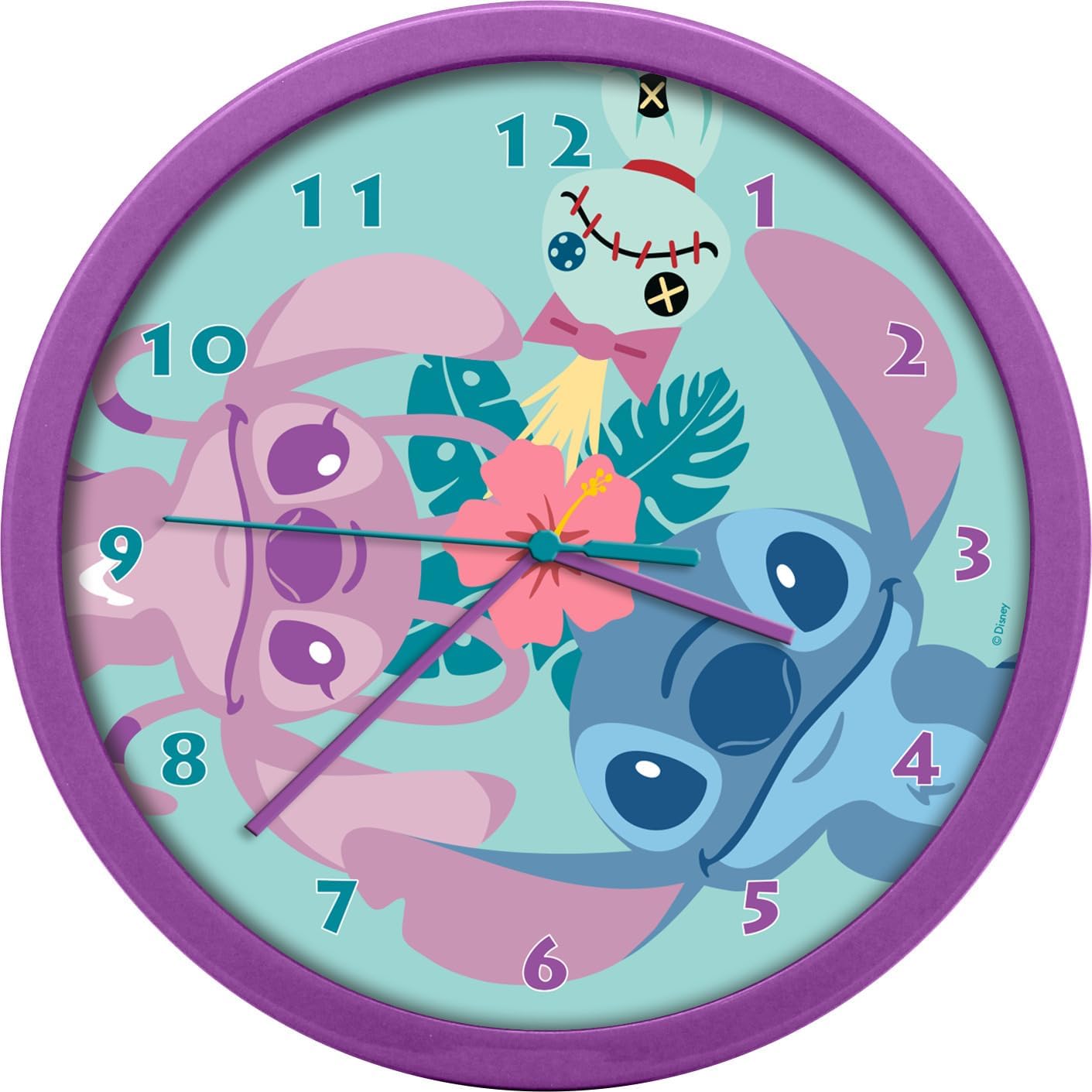 Disney Wall Clock 24 x 24cm - Stitch