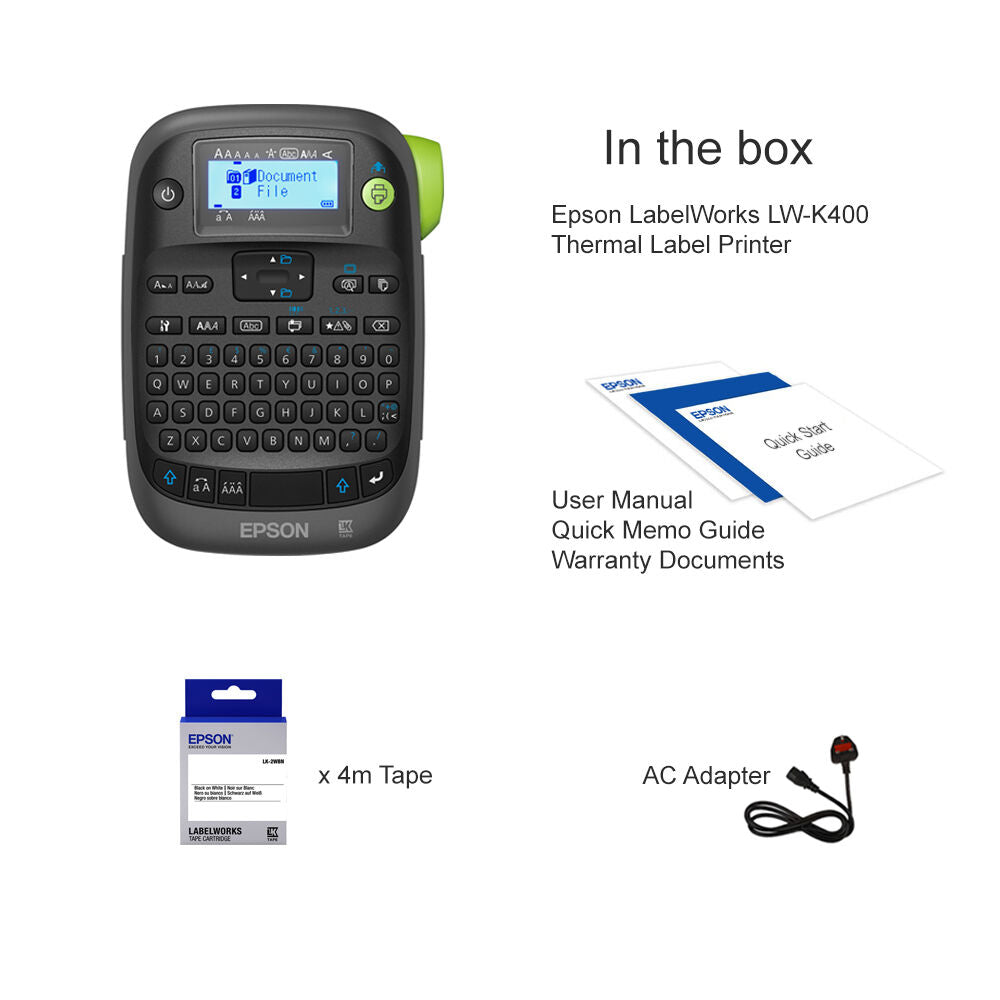Epson LabelWorks LW-K400 Handheld Label Maker