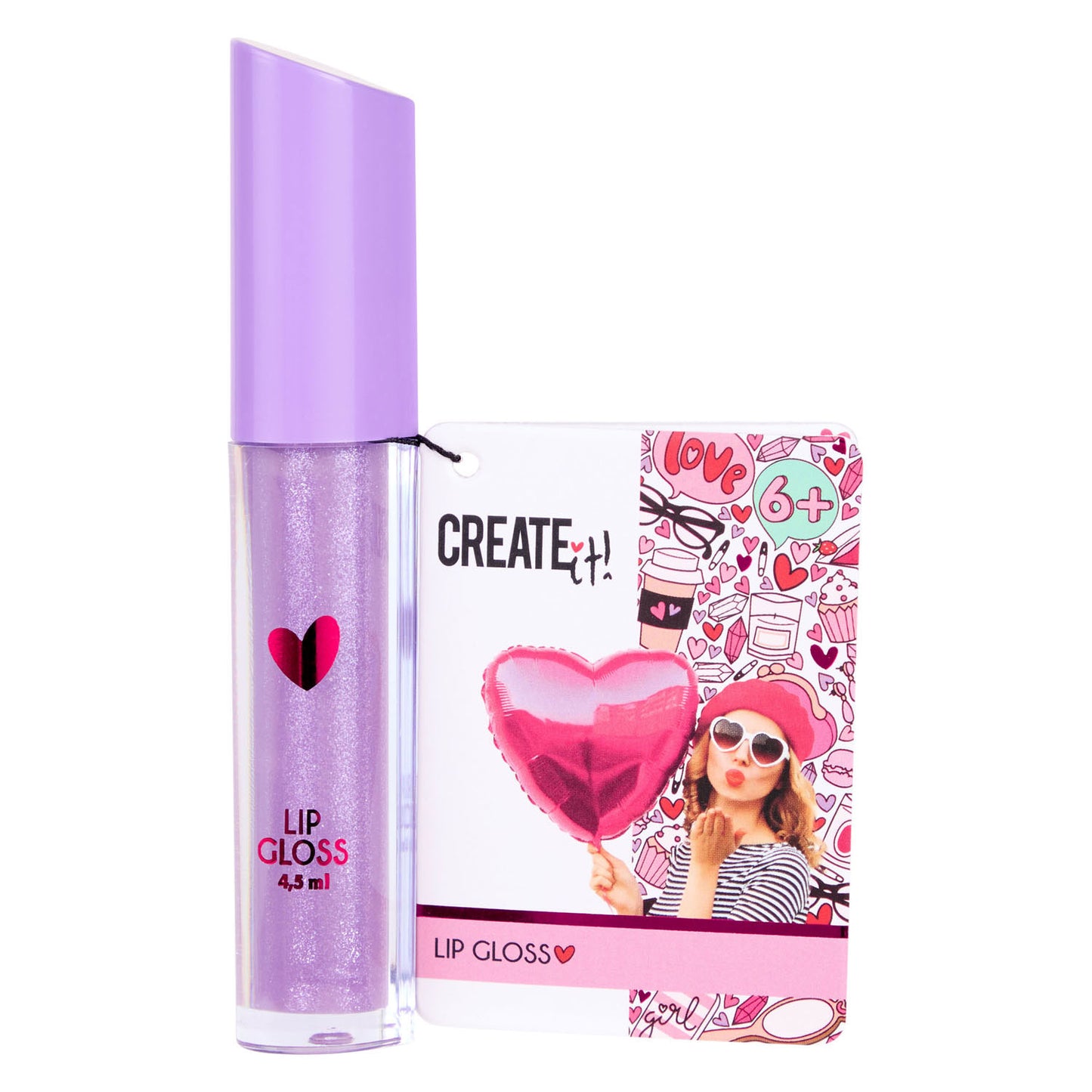 Create It! Heart Lip Gloss - Purple
