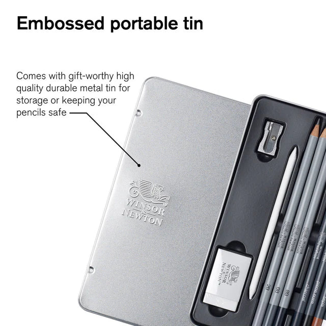 Winsor & Newton Sketching Pencil Set Of 10pcs