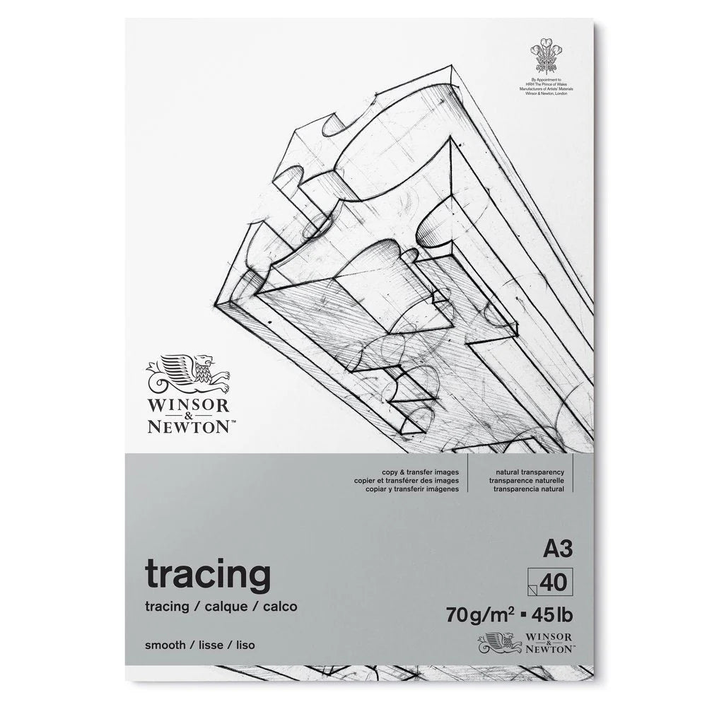 A3 Winsor & Newton Tracing Pad 70gsm 40 Sheets