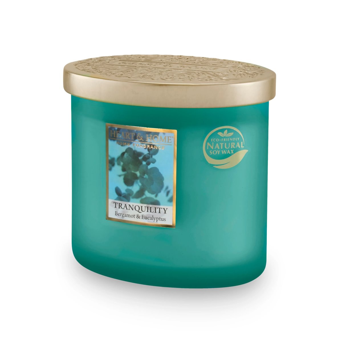 H&H Two Wick Ellipse Candle 220g - Tranquility