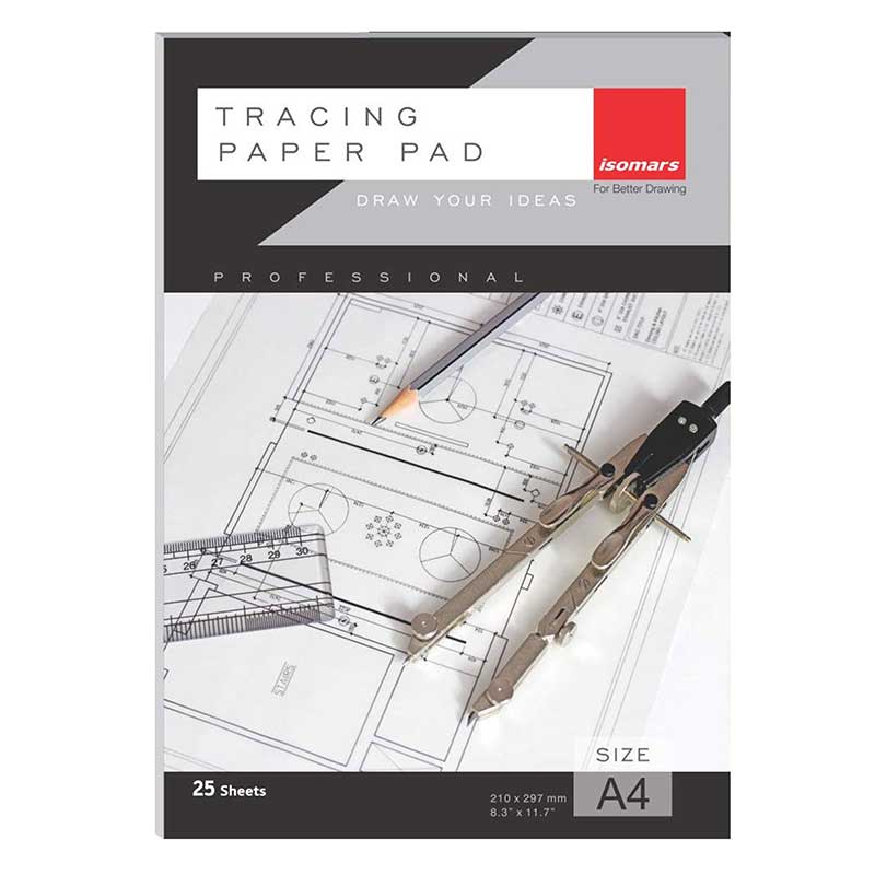 A4 Isomars Tracing Paper Pad 25 Sheets