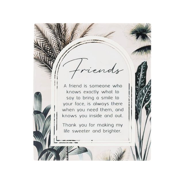 Splosh Ceramic Plaque Exotic - Friends Verse 14 x 12cm