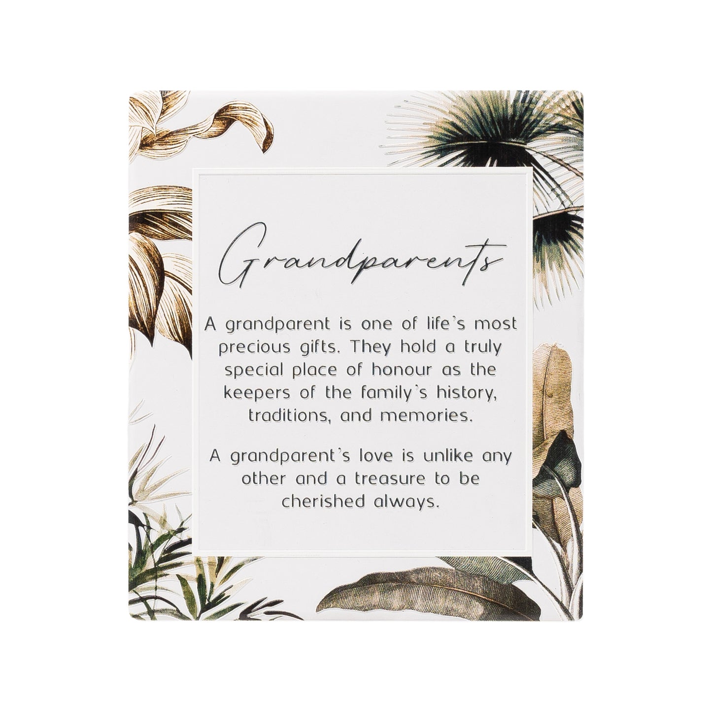 Splosh Ceramic Plaque Exotic - Grandparent Verse 14 x 12cm