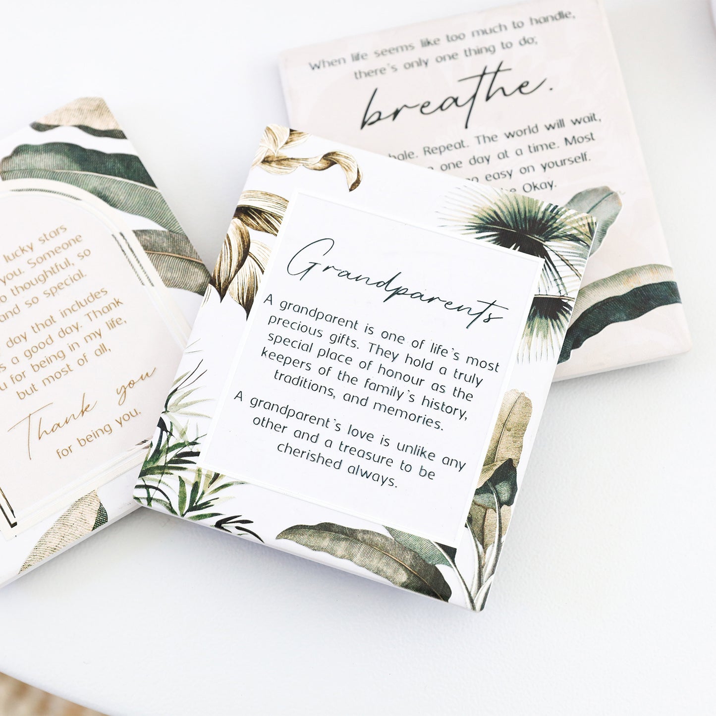 Splosh Ceramic Plaque Exotic - Grandparent Verse 14 x 12cm