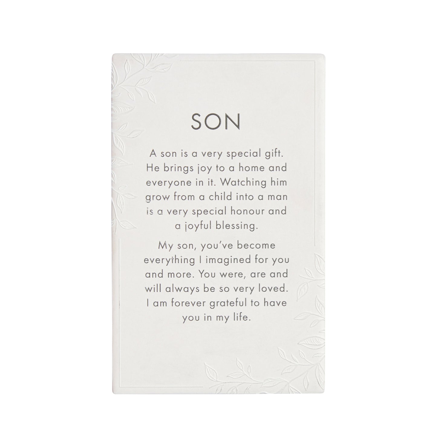 Splosh Ceramic Plaque Precious Quote 16 x 10cm - Son